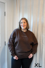 Load image into Gallery viewer, "Just Existing" Crewneck - Chocolate
