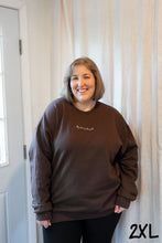 Load image into Gallery viewer, "Just Existing" Crewneck - Chocolate

