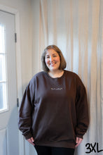 Load image into Gallery viewer, "Just Existing" Crewneck - Chocolate
