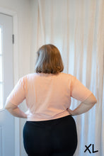 Load image into Gallery viewer, "Just Existing" Crop Top - Peach
