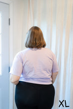 Load image into Gallery viewer, "Just Existing" Crop Top - Lavendar
