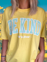 Load image into Gallery viewer, &quot;Be Kind&quot; Yellow Pastel T-Shirt
